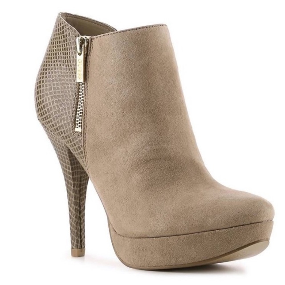 GUESS | “Newport” Suede Ankle Bootie